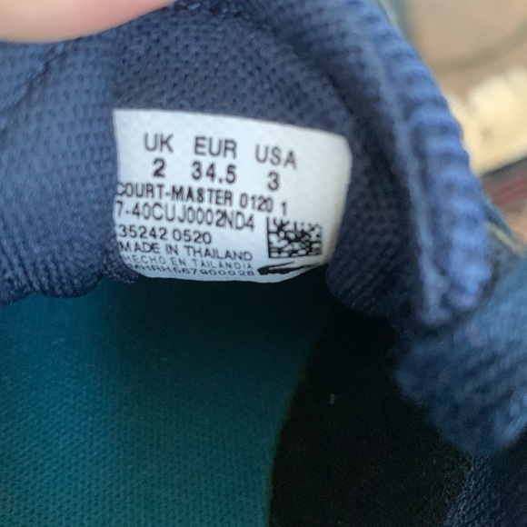 LACOSTE Boys Sneakers Size US 3Y - Picture 6 of 6